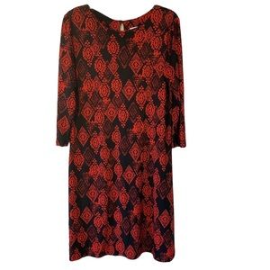 IOLANI red and black dress